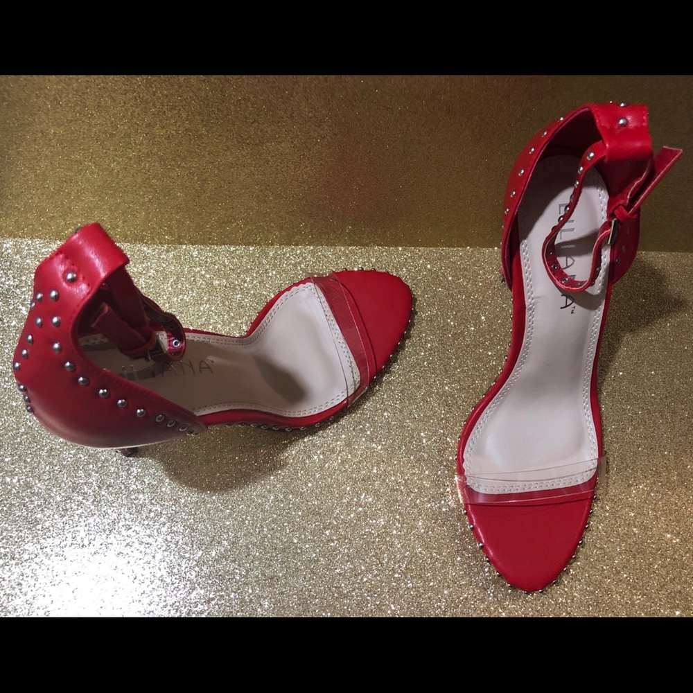 Brand new with box red heels with studded lining❤️ - Picture 5 of 5
